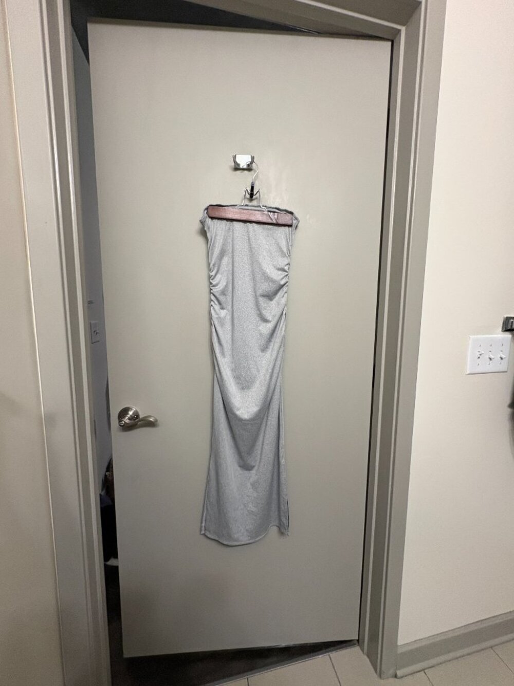 Gray Tube Dress - Picture 3 of 4